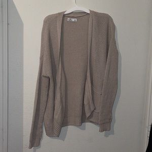 Holister tan cardigan